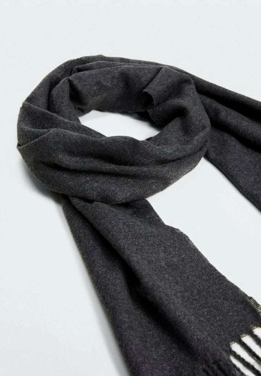 Accessoires * | Mango Basiclus Scarf Gra