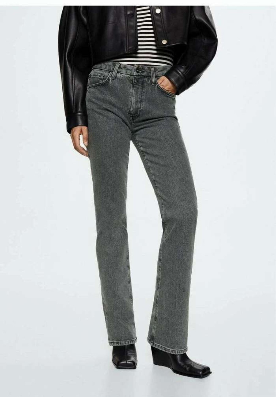 Clothing * | Mango Philippa Straight Leg Jeans Open Gra