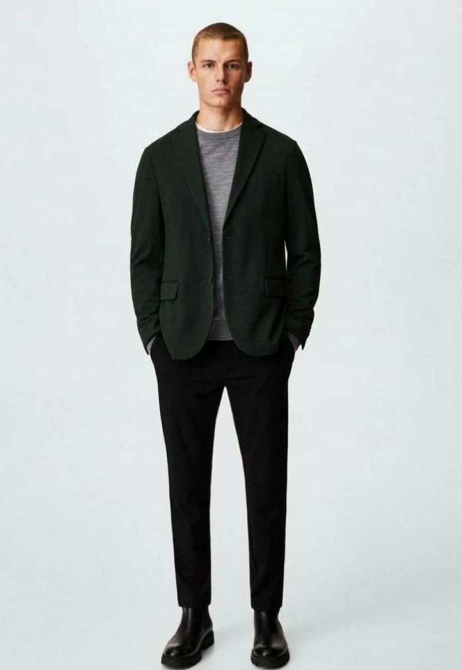 Clothing * | Mango Verner Blazer Jacket Kaki