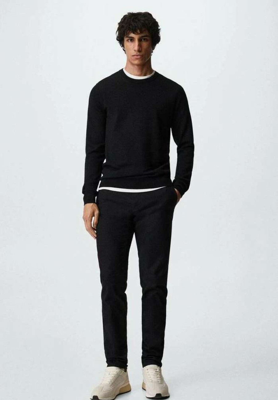 Clothing * | Mango Barna Chinos Schwarz