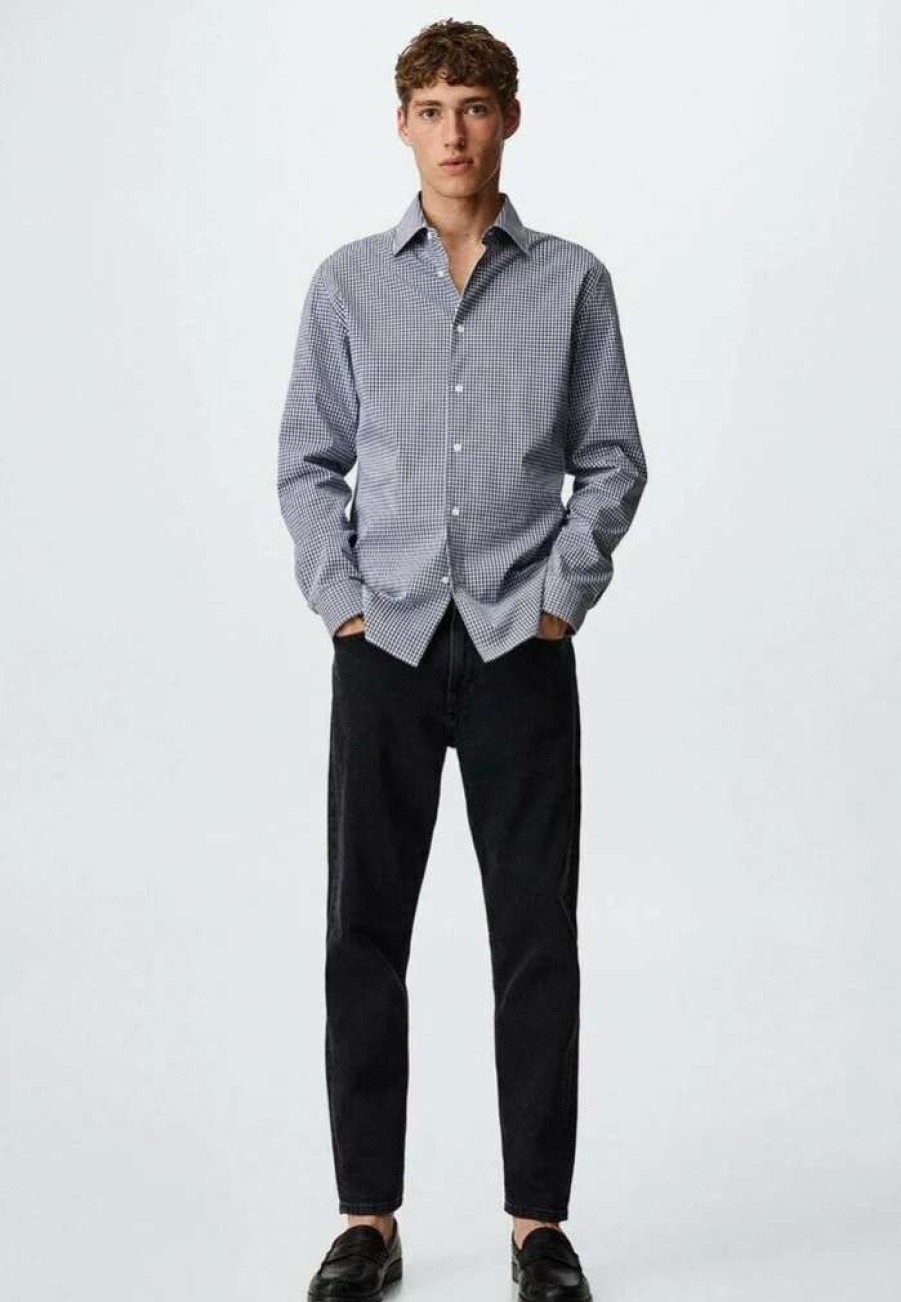 Clothing * | Mango Cuers Shirt Bleu Marine Fonce