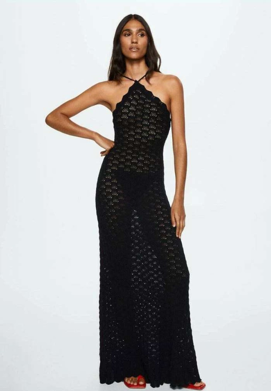 Clothing * | Mango Rita Maxi Dress Noir