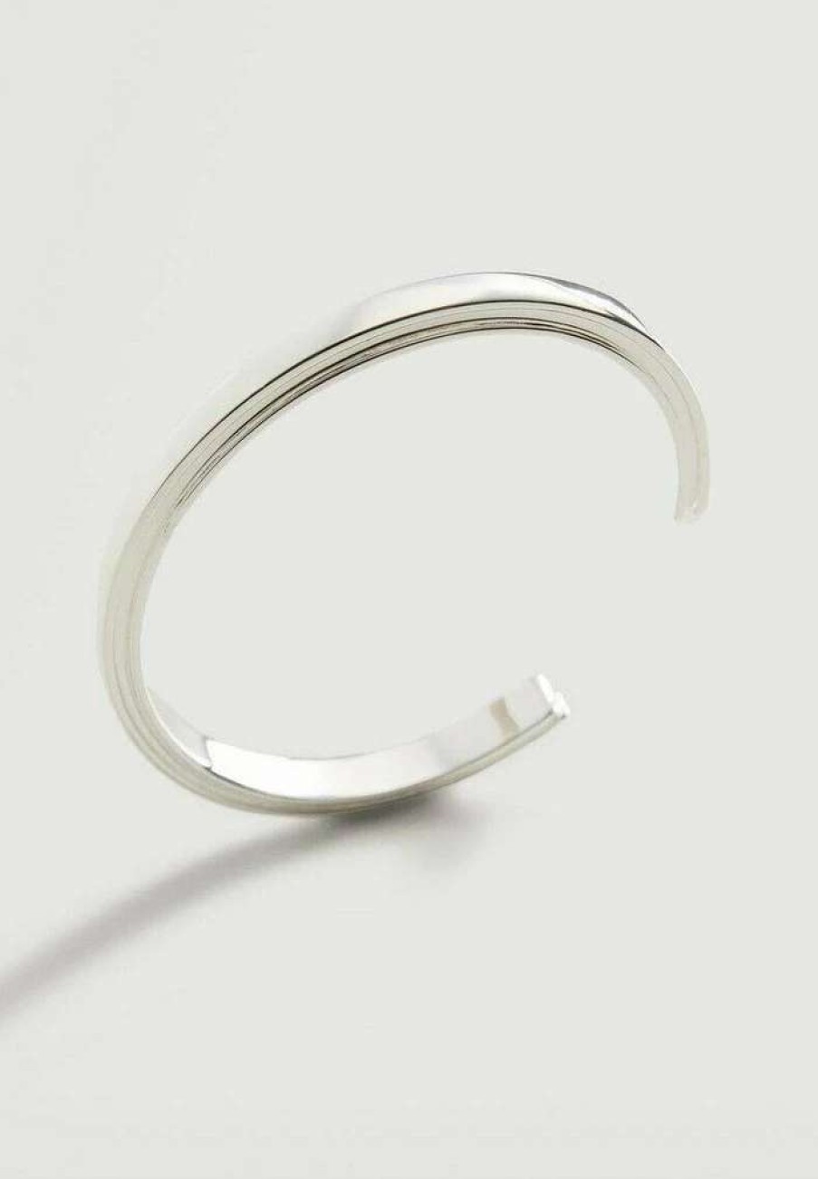 Accessoires * | Mango Double Bracelet Argent