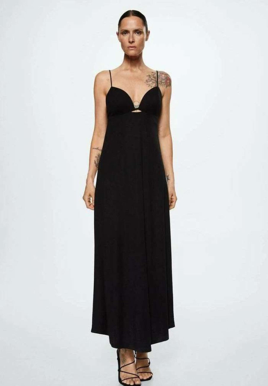 Clothing * | Mango Vani Maxi Dress Black