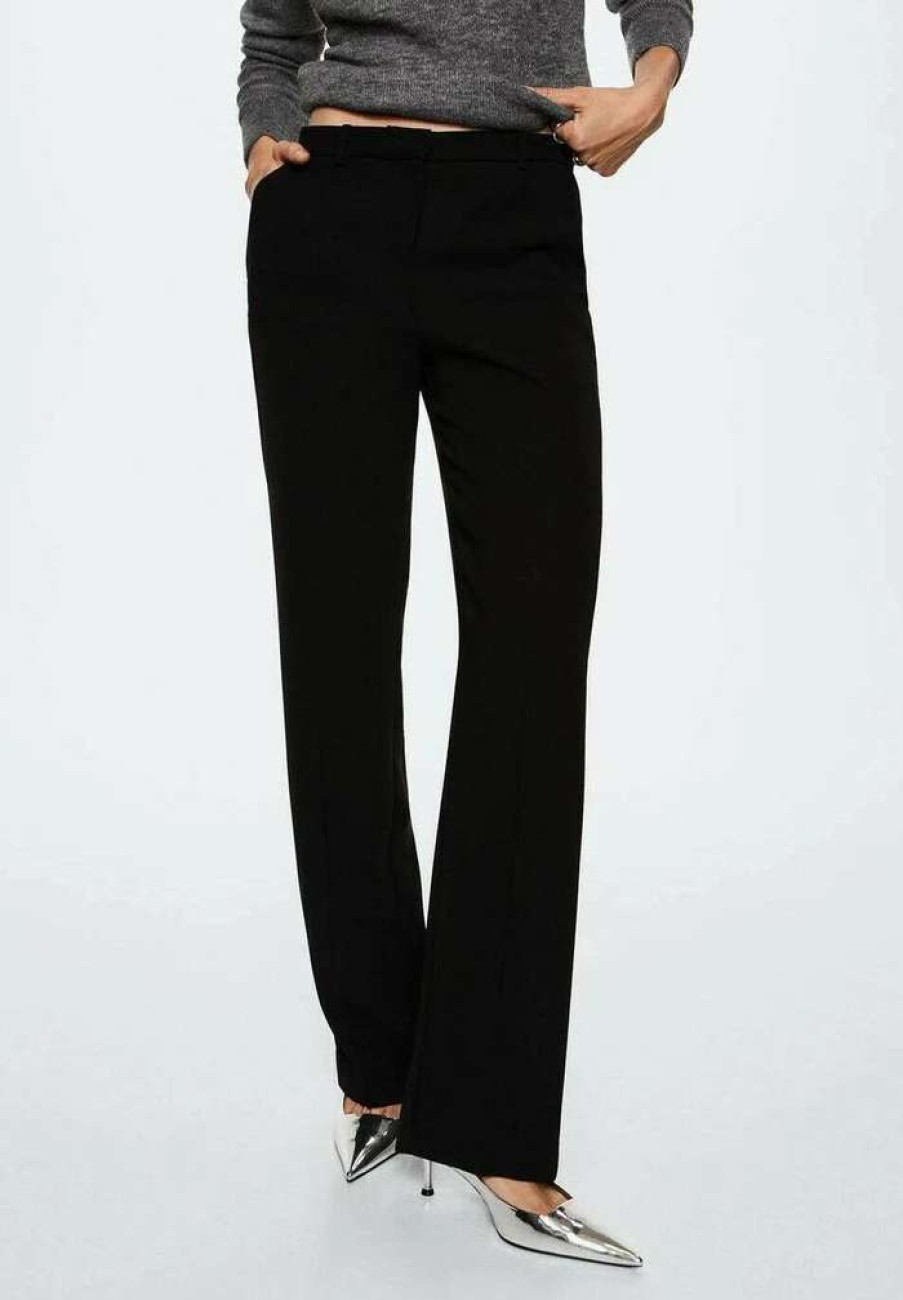 Clothing * | Mango Estel Trousers Schwarz