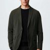 Clothing * | Mango Blazer Jacket Khaki