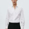 Clothing * | Mango Bruce Formal Shirt Blanc