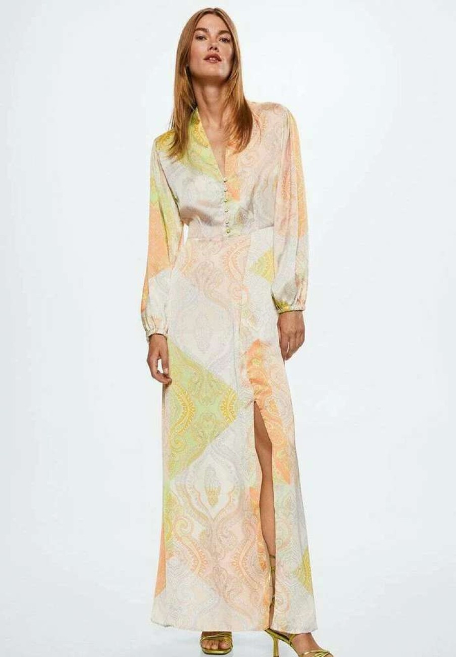 Clothing * | Mango Ninfa A Maxi Dress Ecru