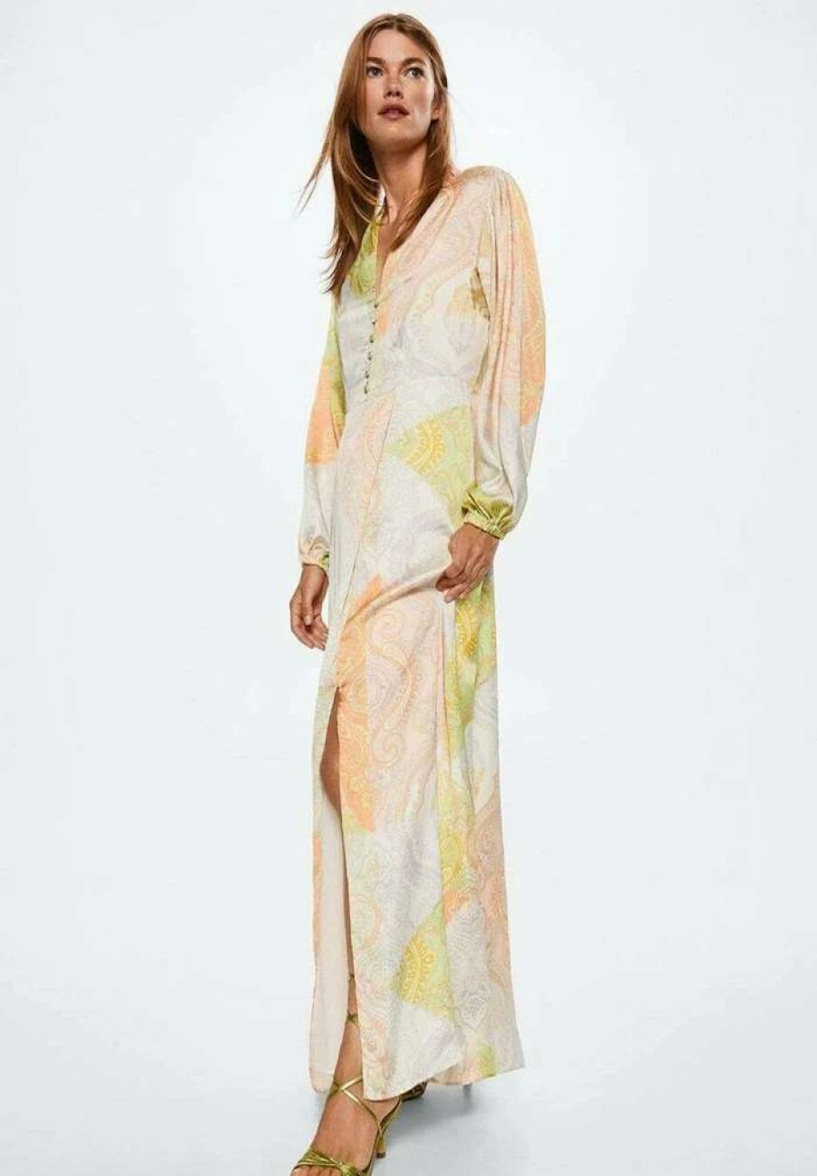 Clothing * | Mango Ninfa A Maxi Dress Ecru