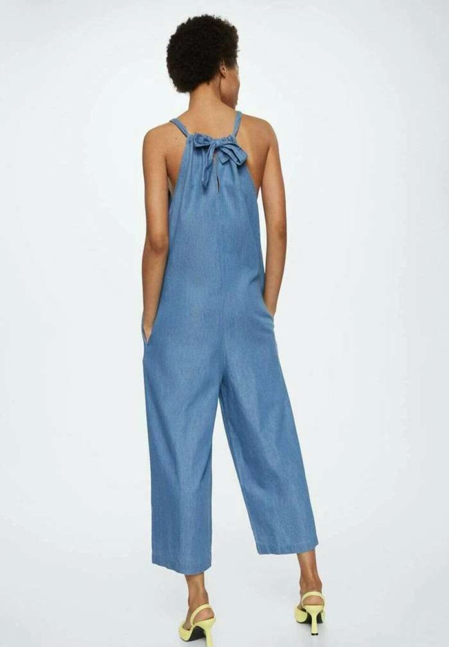 Clothing * | Mango Carmenl H Jumpsuit Middenblauw