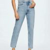 Clothing * | Mango Straight Leg Jeans Mellembla