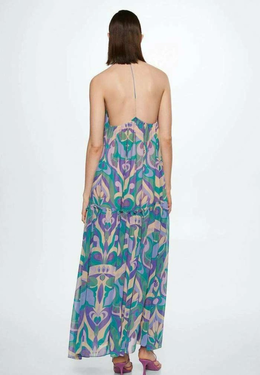 Clothing * | Mango Tera Maxi Dress Vert