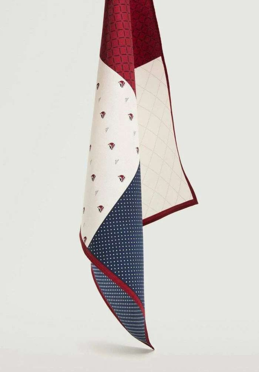 Accessoires * | Mango Pocket Square Blanc