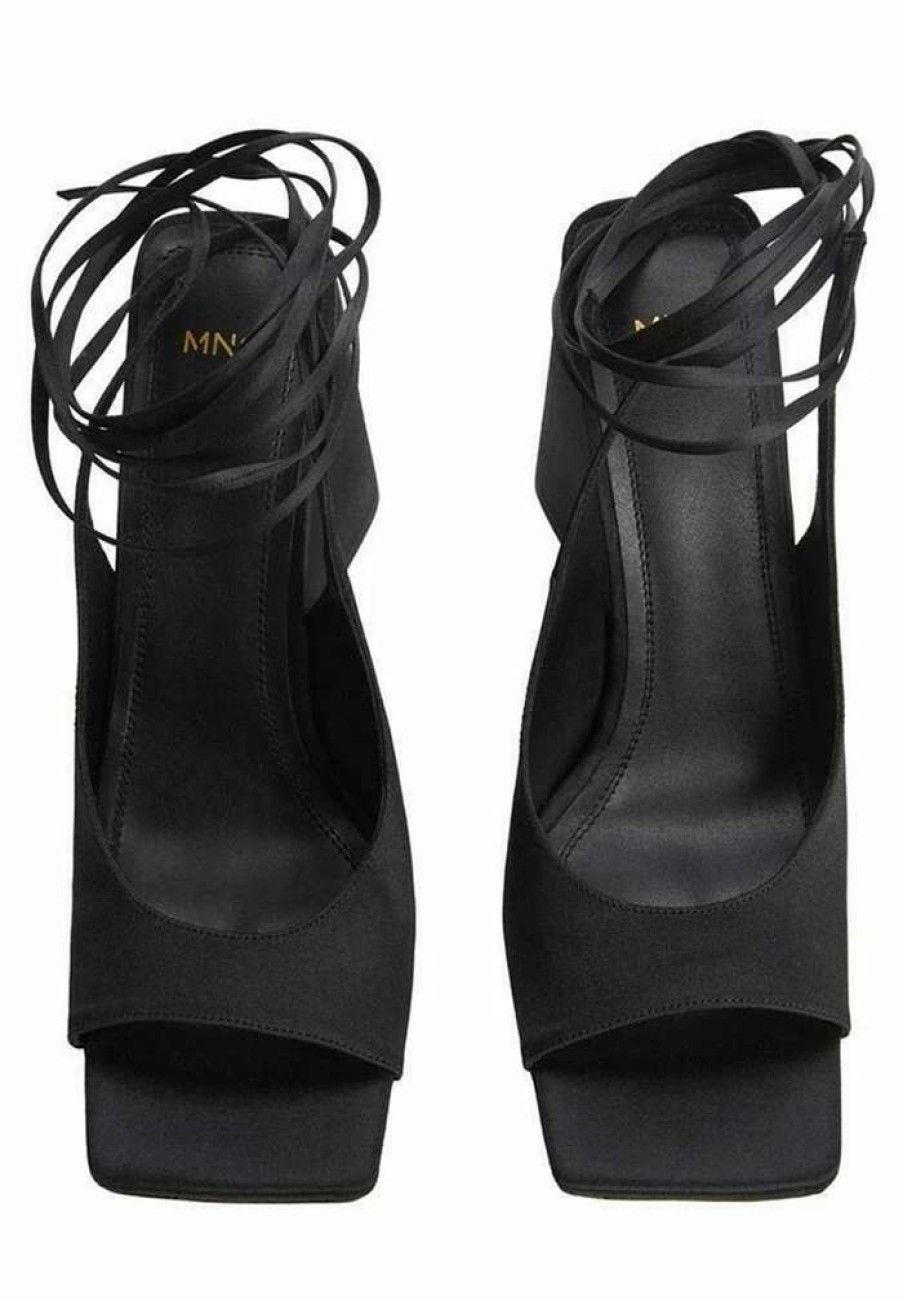 Shoe * | Mango Ankle Cuff Sandals Black