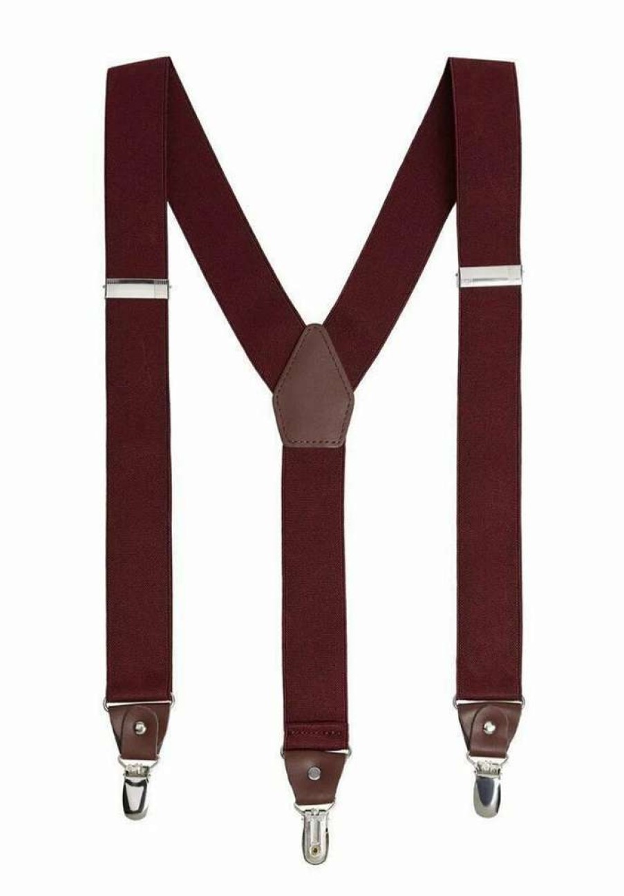 Accessoires * | Mango Belt Business Bordeaux