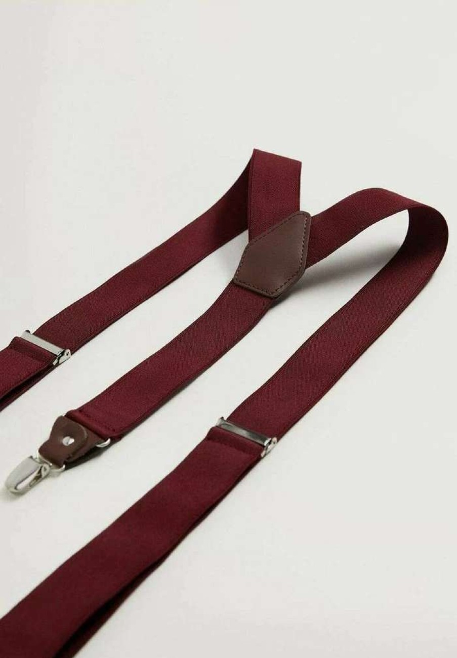 Accessoires * | Mango Belt Business Bordeaux