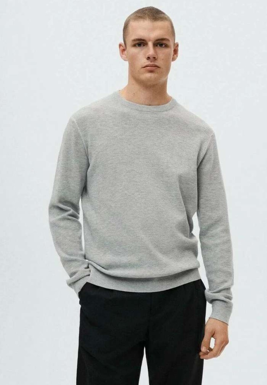 Clothing * | Mango Antigua Jumper Mediumgrijs