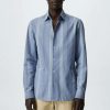 Clothing * | Mango Shirt Indigo Blue