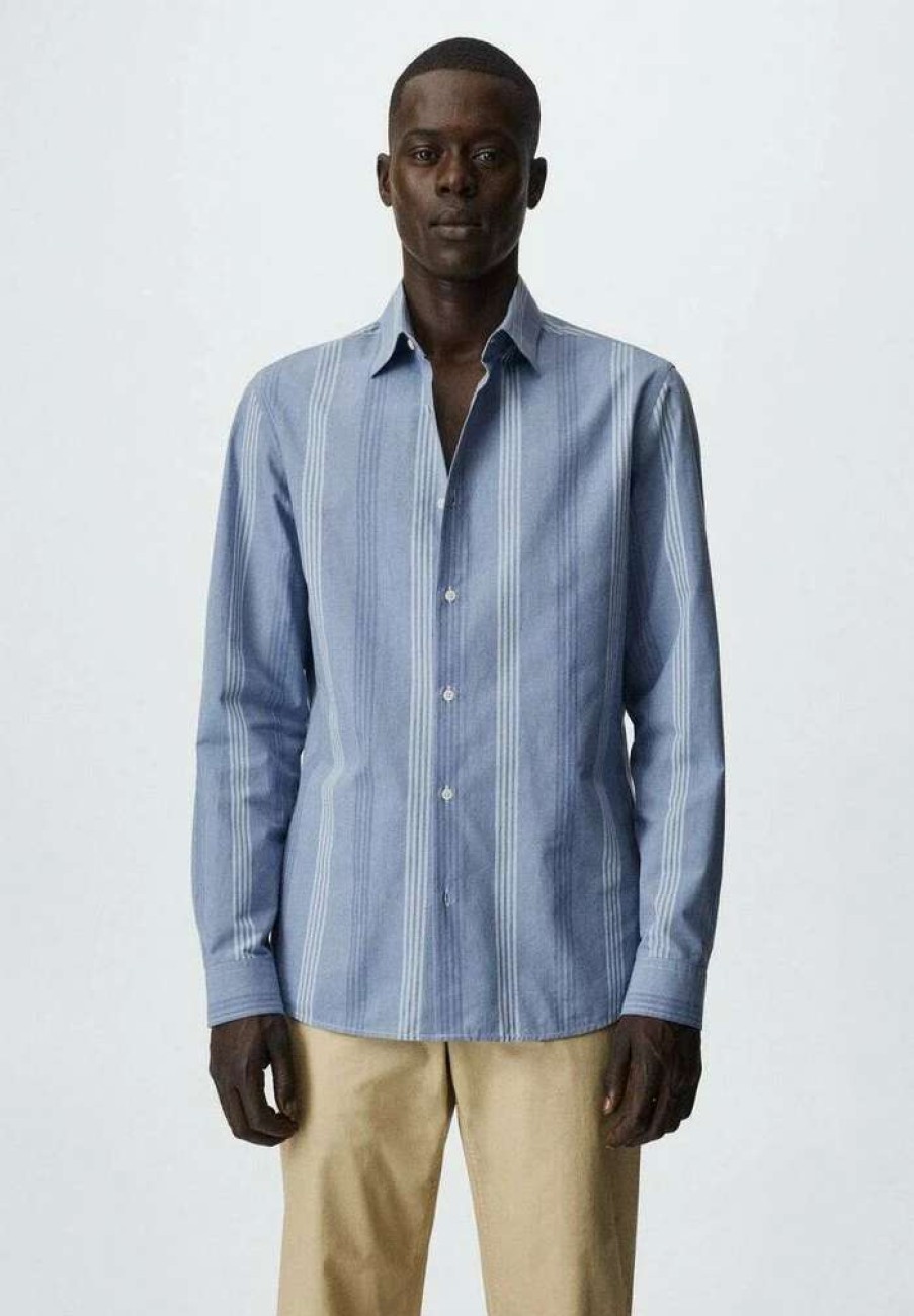 Clothing * | Mango Shirt Indigo Blue