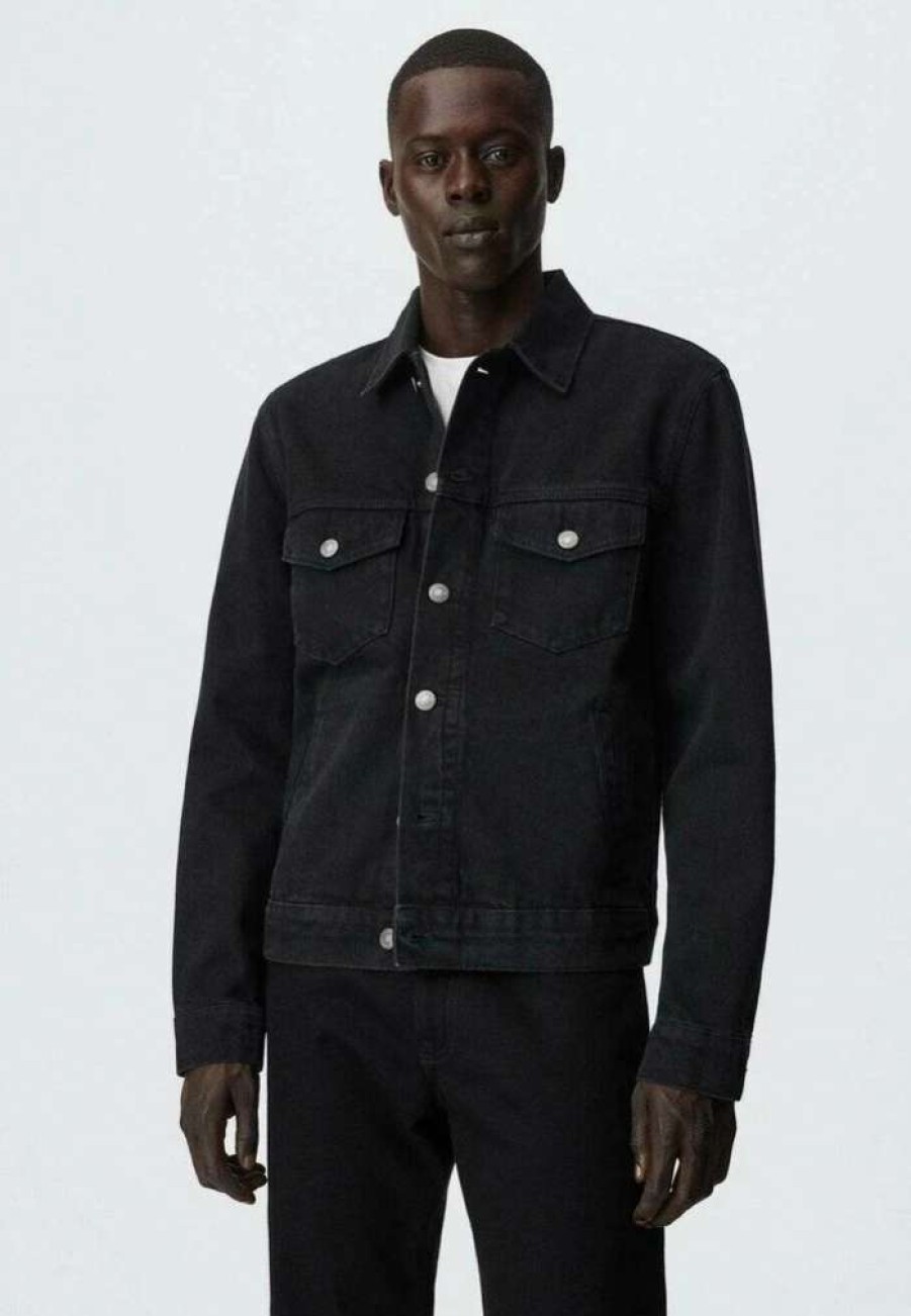 Clothing * | Mango Ryan Denim Jacket Black Denim