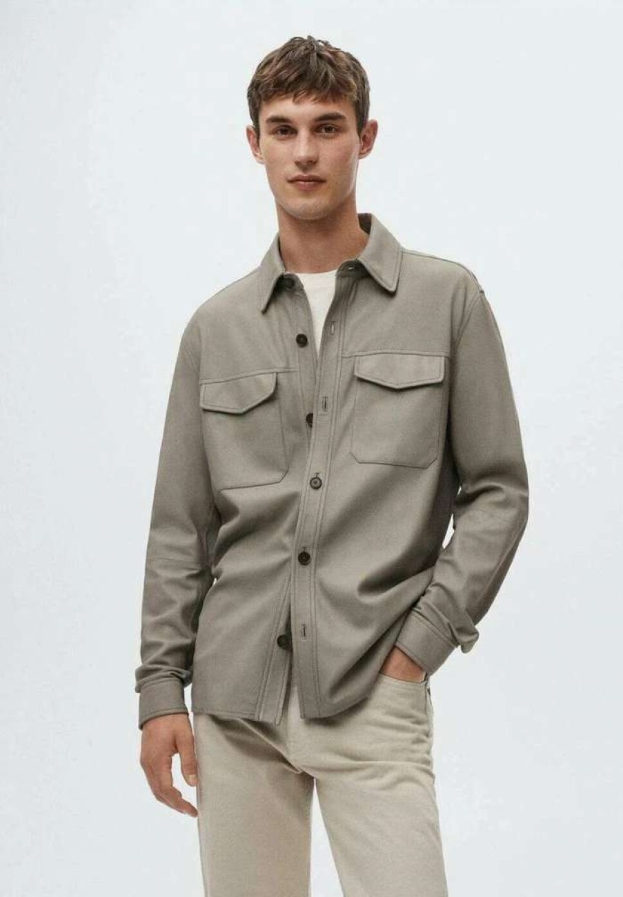 Clothing * | Mango Napis Shirt Grau