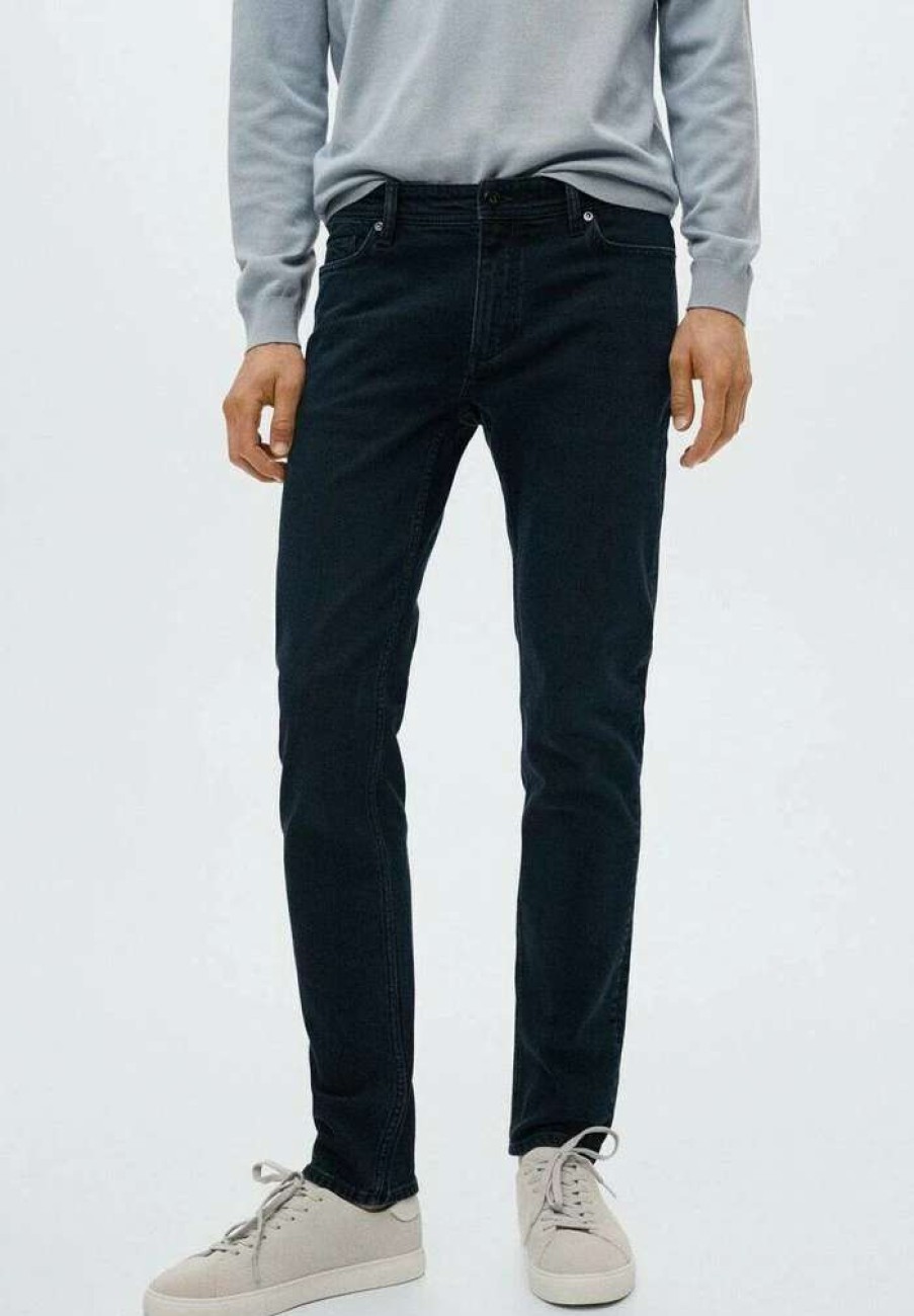 Clothing * | Mango Jan Straight Leg Jeans Dark Blue