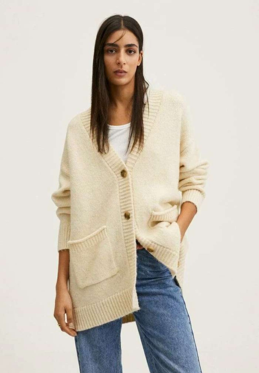 Clothing * | Mango Nevada Cardigan Ecru