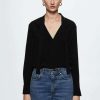 Clothing * | Mango Laila Blouse Noir