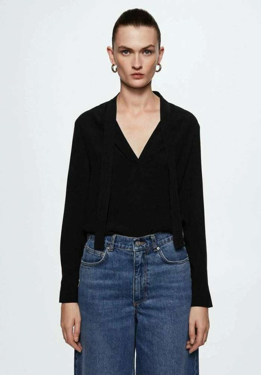 Clothing * | Mango Laila Blouse Noir