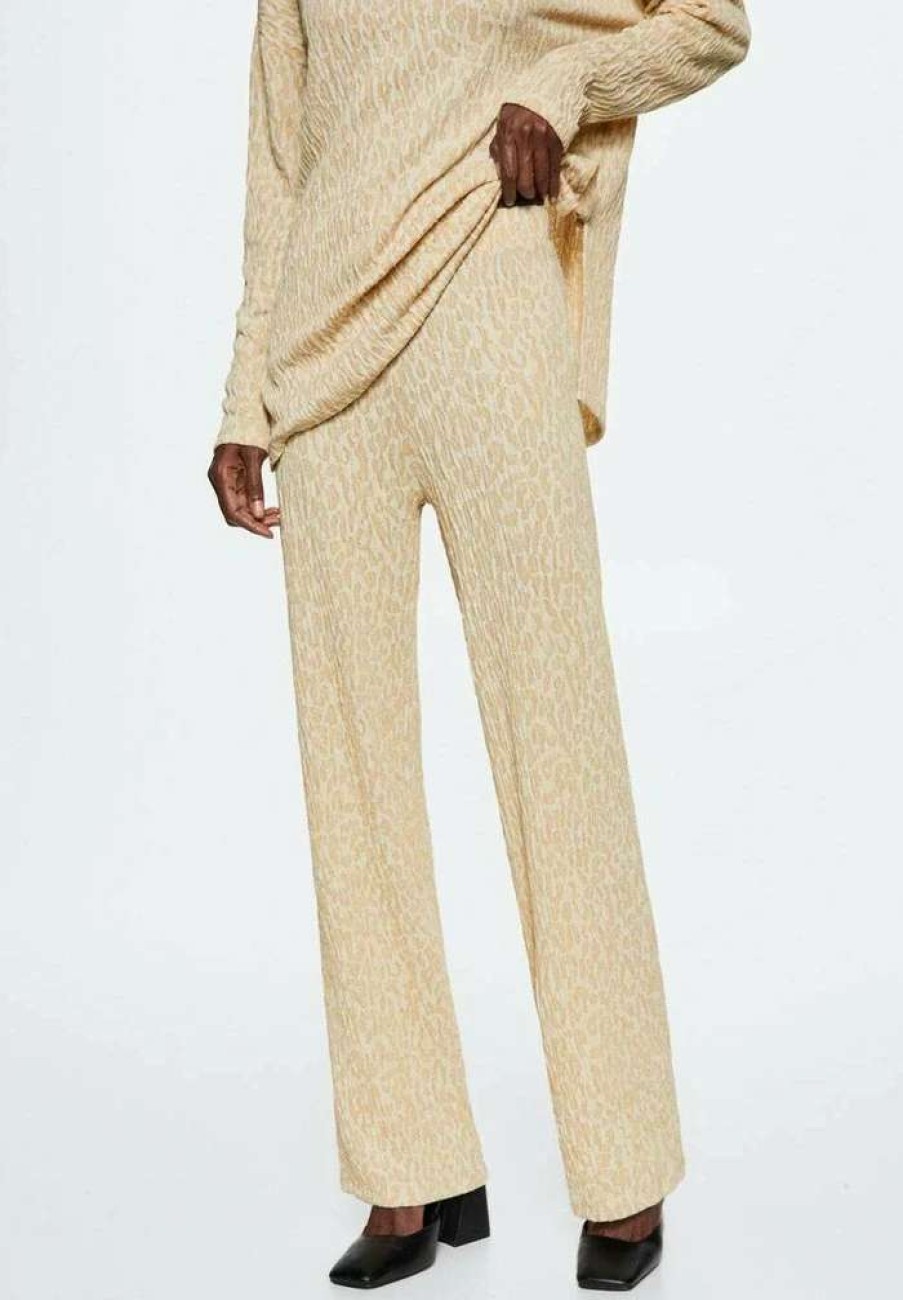 Clothing * | Mango Lepo Trousers Beige