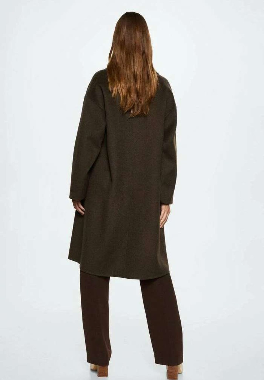 Clothing * | Mango Picarol Classic Coat Chokoladebrun