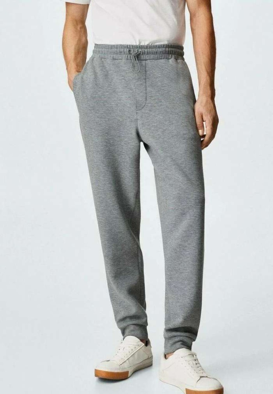 Clothing * | Mango Ibizap I Tracksuit Bottoms Gris Chine Clair