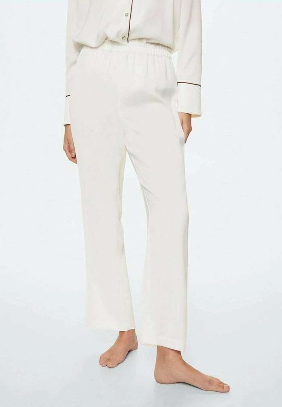 Nightwear * | Mango Calma Pyjama Bottoms Off White