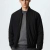 Clothing * | Mango Estevo Bomber Jacket Schwarz