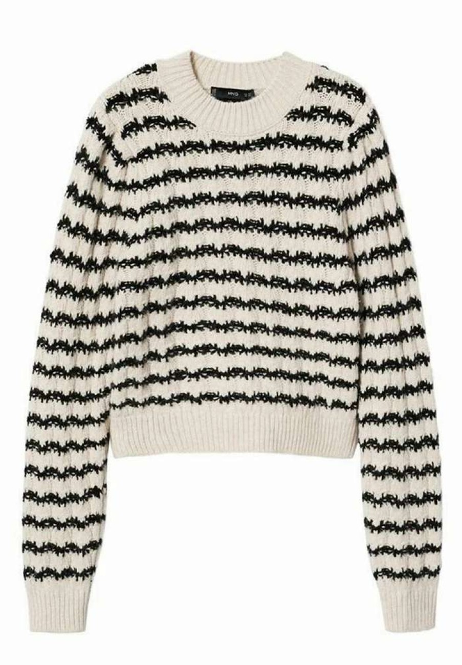 Clothing * | Mango Stone Jumper Ecru