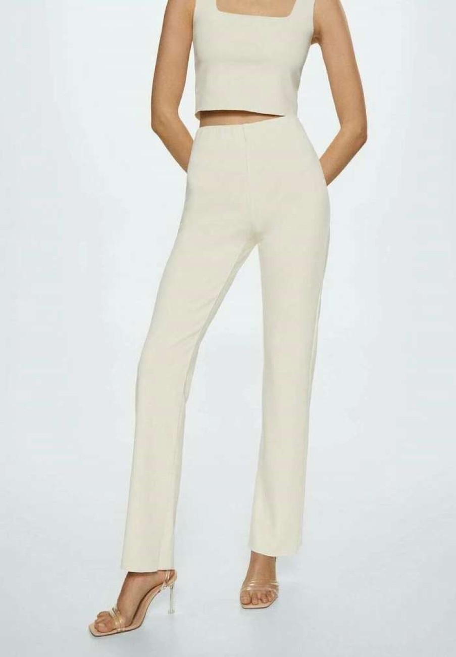 Clothing * | Mango Maggie Trousers Ecru