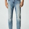 Clothing * | Mango Tom Slim Fit Jeans Bleu Moyen