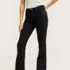 Clothing * | Mango Flared Jeans Black Denim