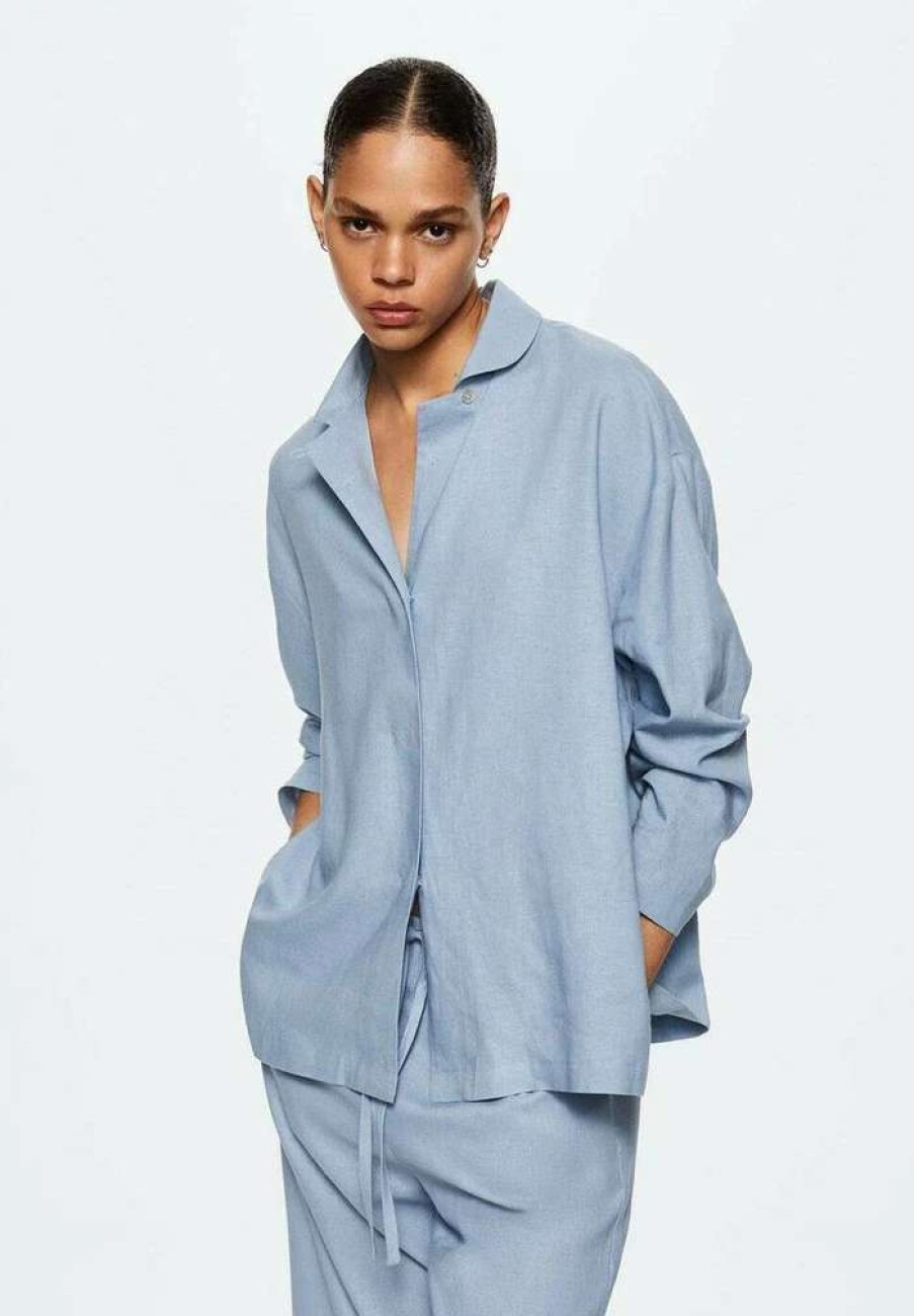 Nightwear * | Mango Garbi-I Pyjama Top Bleu