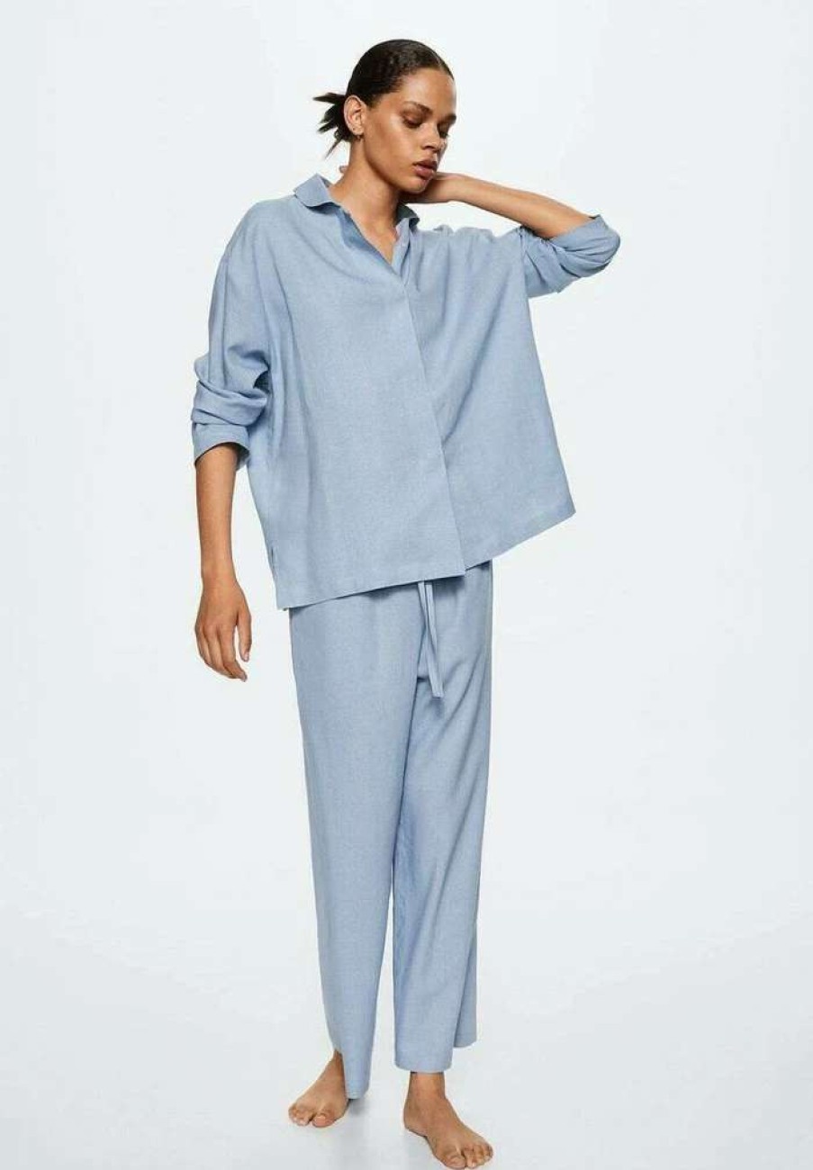 Nightwear * | Mango Garbi-I Pyjama Top Bleu