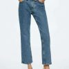 Clothing * | Mango Kylie Straight Leg Jeans Mellembla