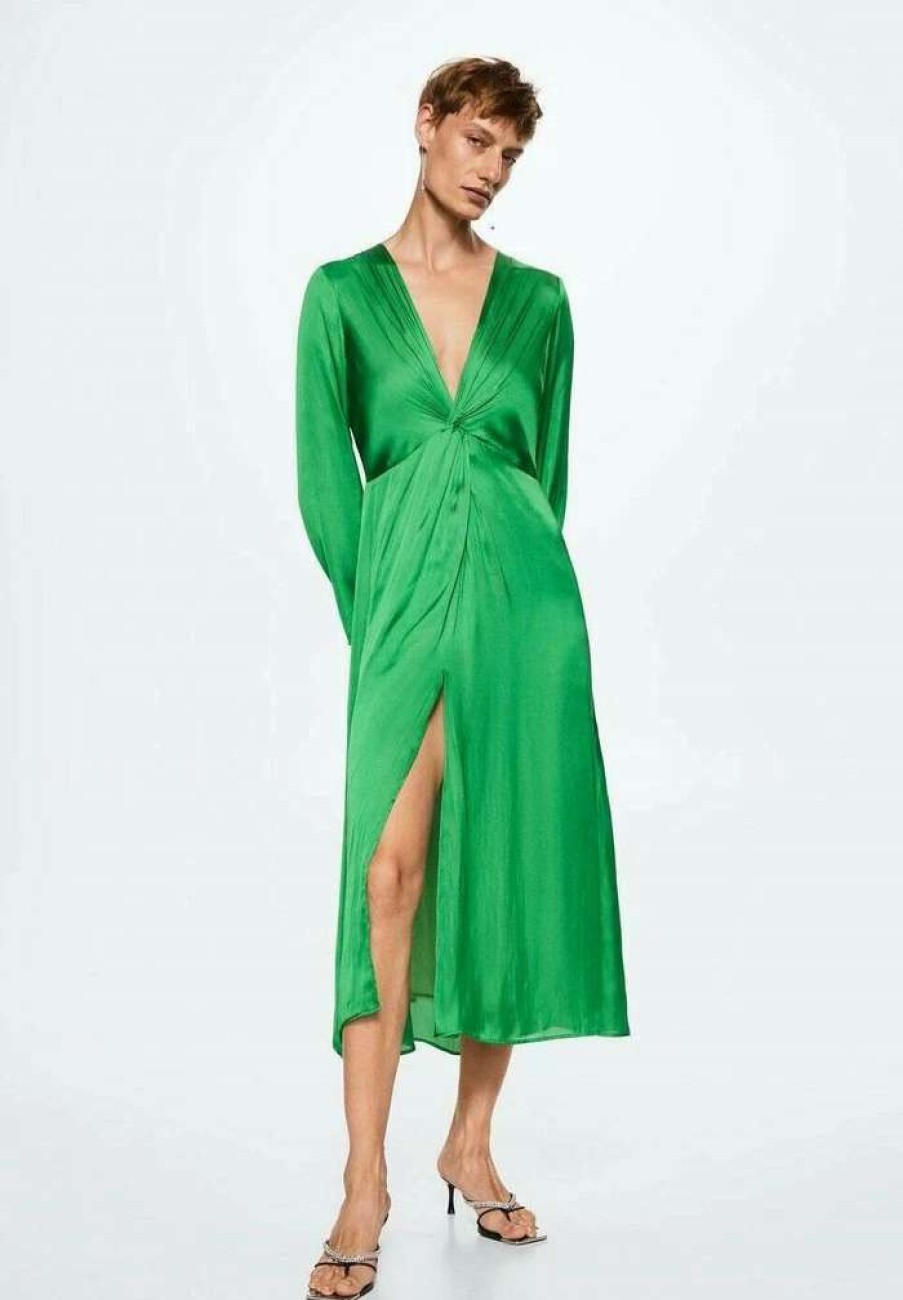 Clothing * | Mango Triana Cocktail Dress / Party Dress Groen