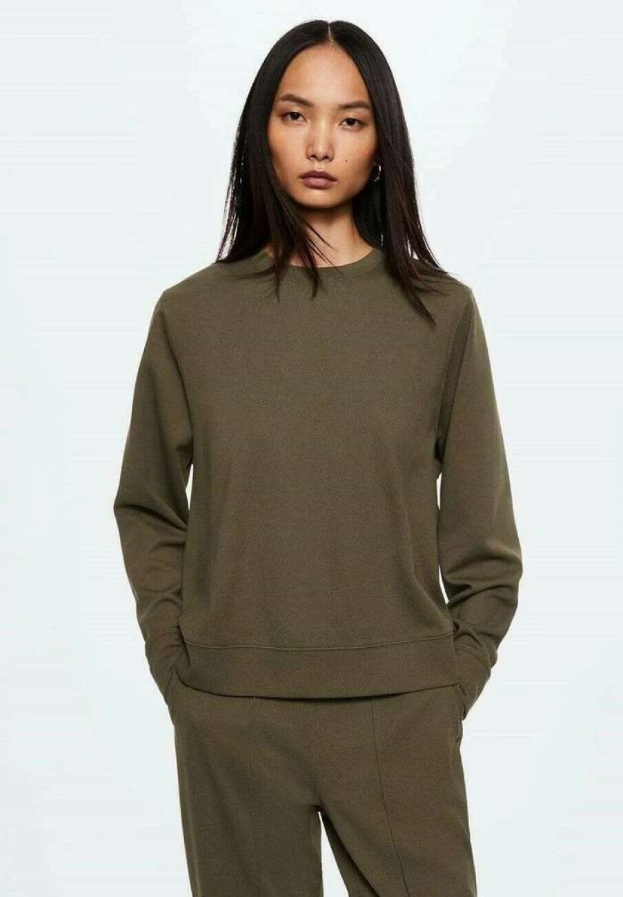 Clothing * | Mango Sweatshirt Khaki