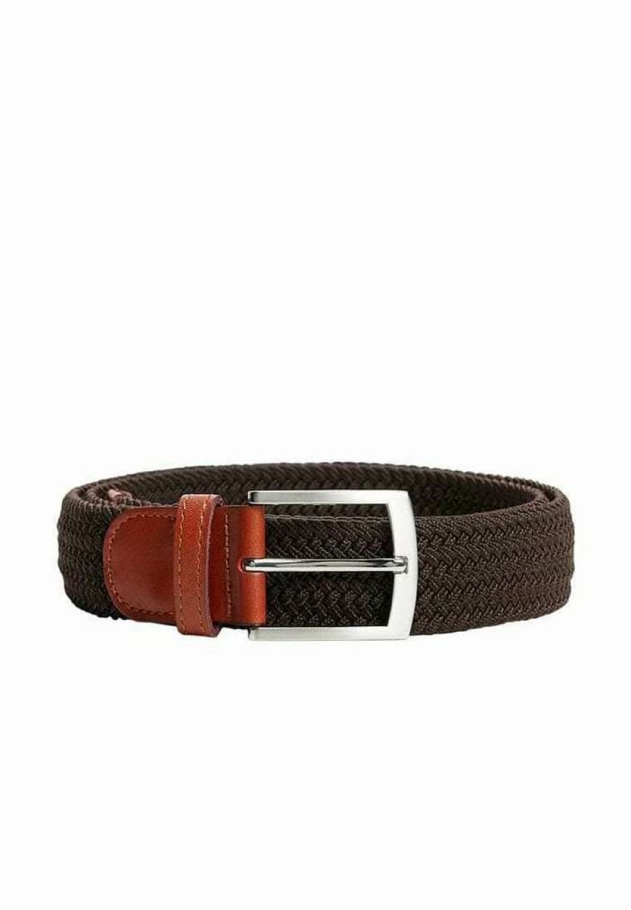 Accessoires * | Mango Elastic Belt Braun