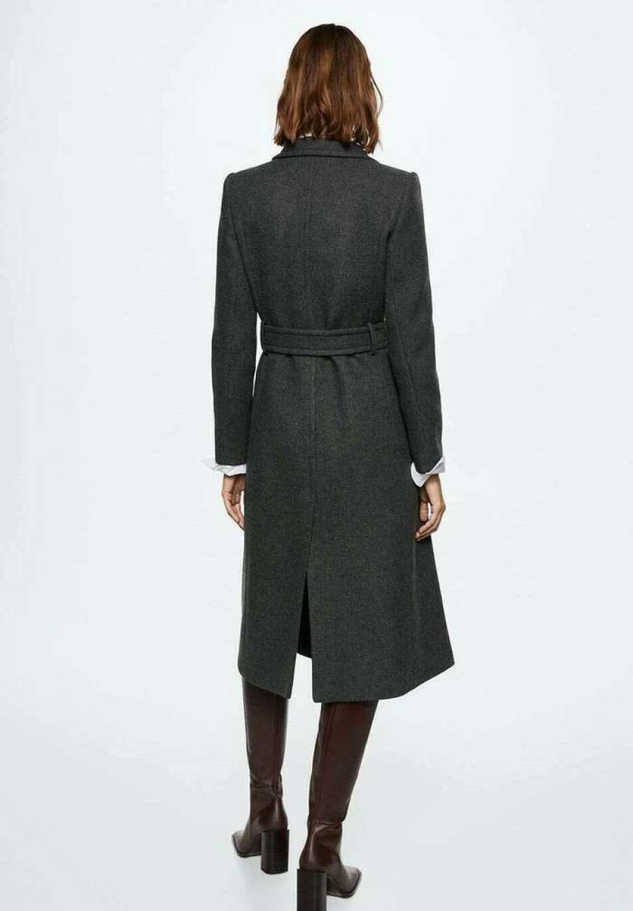 Clothing * | Mango Sirenita Classic Coat Grey