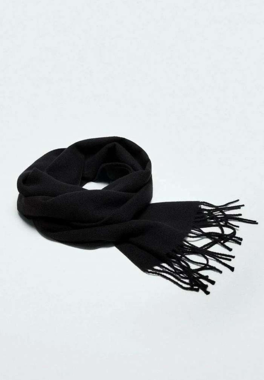 Accessoires * | Mango Basic Scarf Black