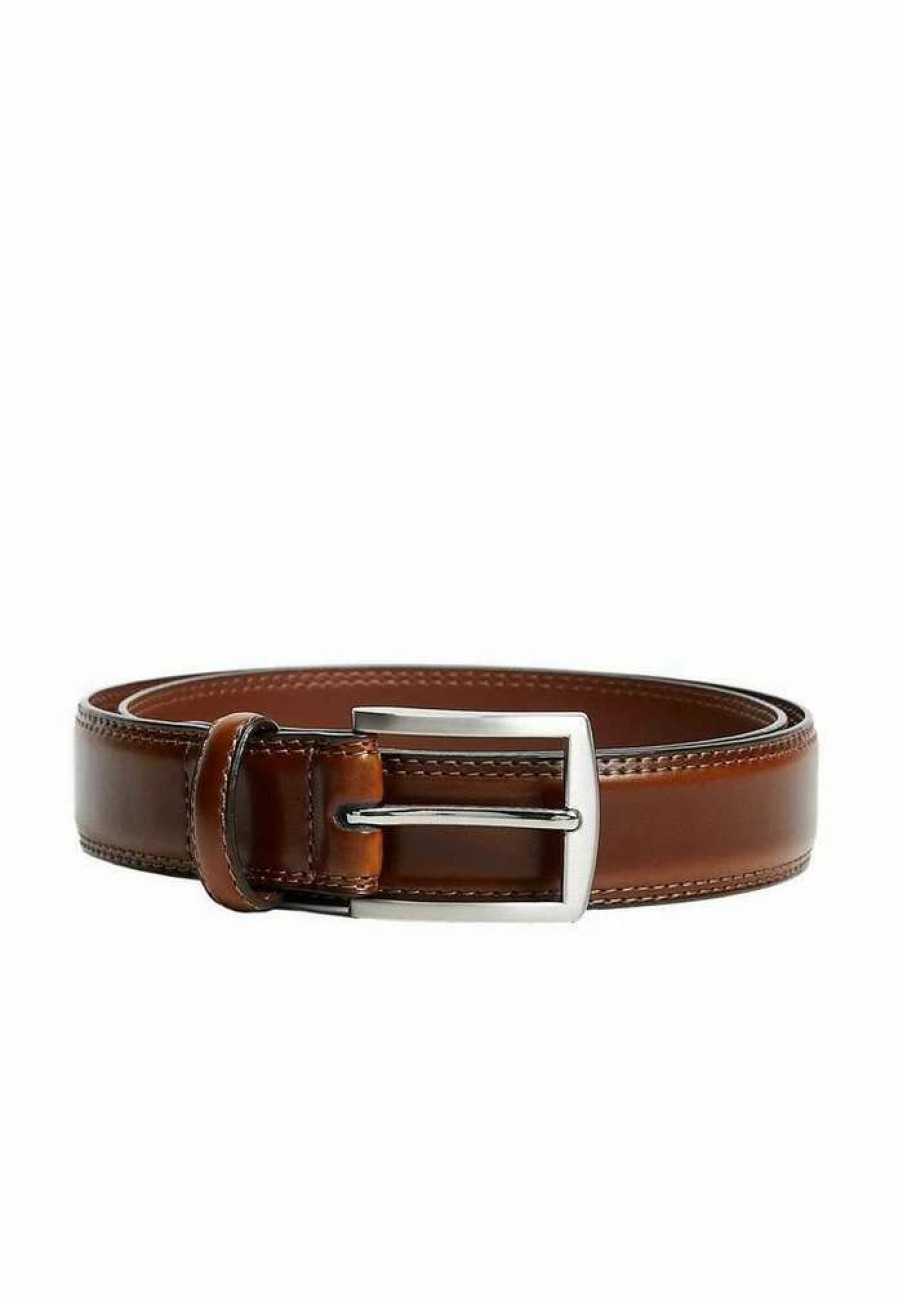 Accessoires * | Mango Basico Belt Marron Moyen