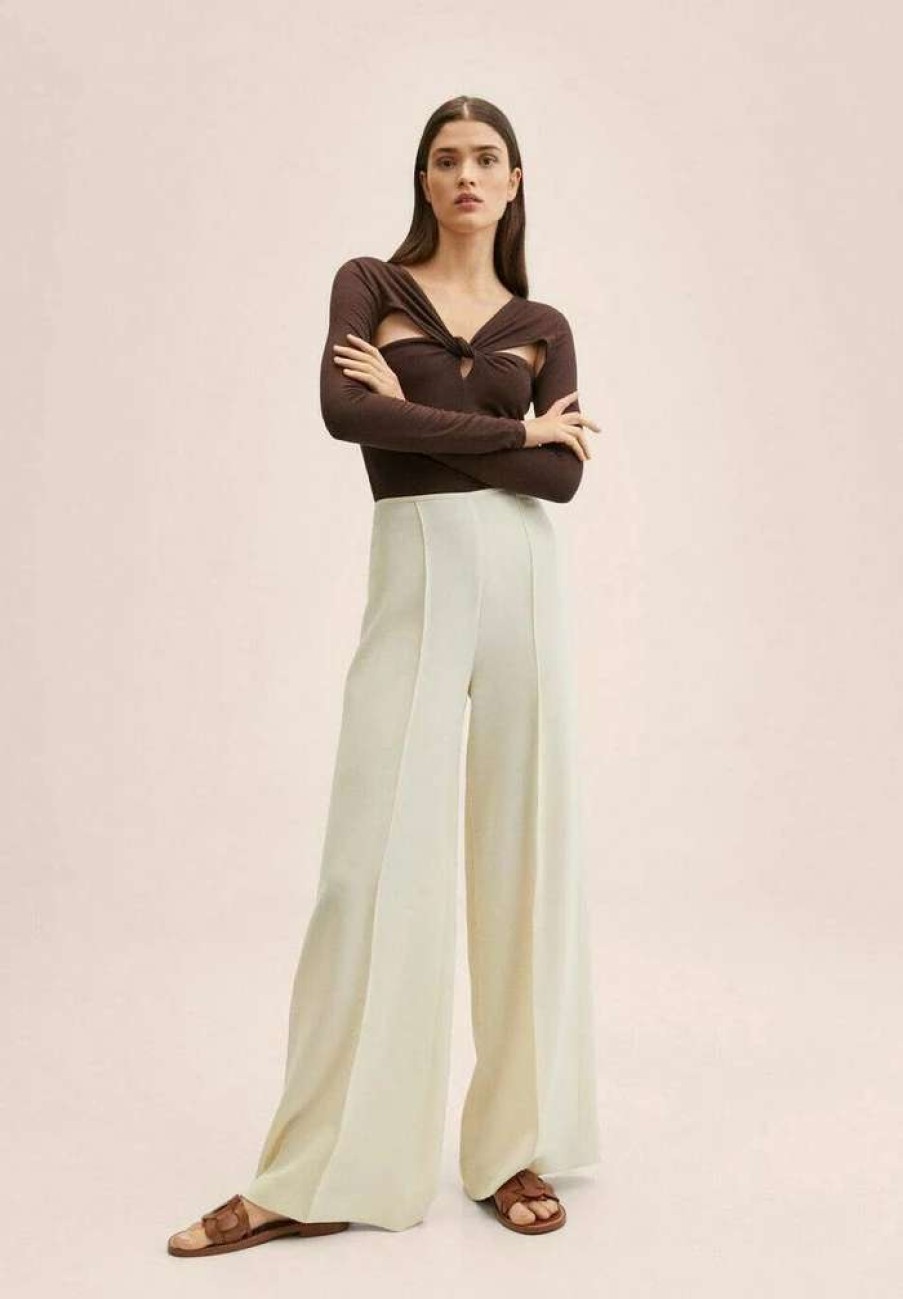 Clothing * | Mango Justo Trousers Beige