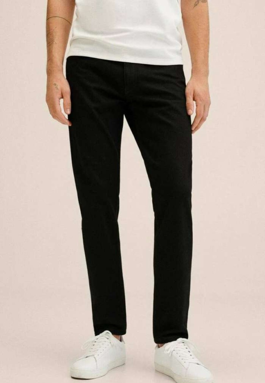 Clothing * | Mango Bob Straight Leg Jeans Black Denim