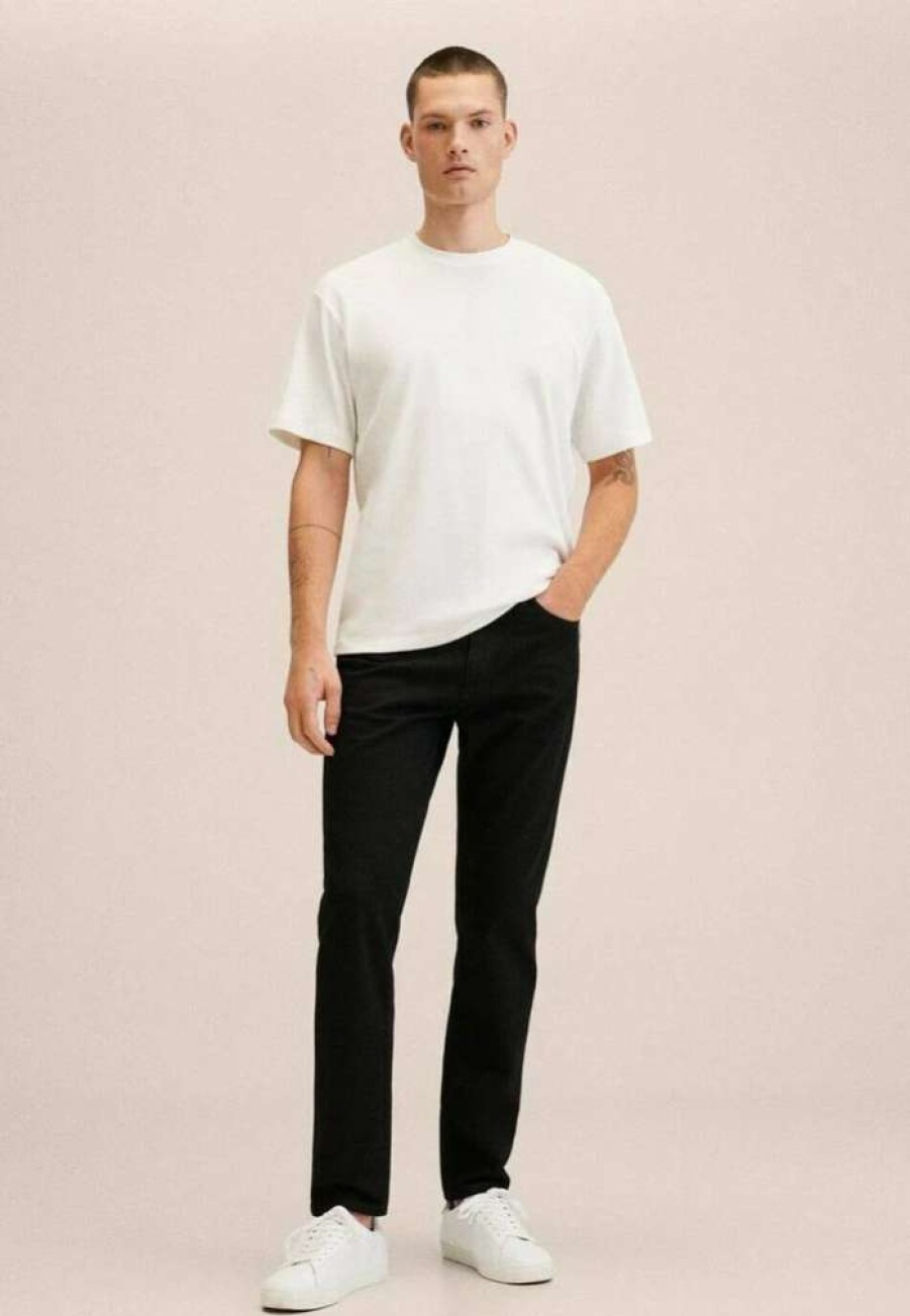 Clothing * | Mango Bob Straight Leg Jeans Black Denim